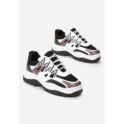 Czarno-Białe Sneakersy Foggyvine 39 born2be.pl okazyjna cena