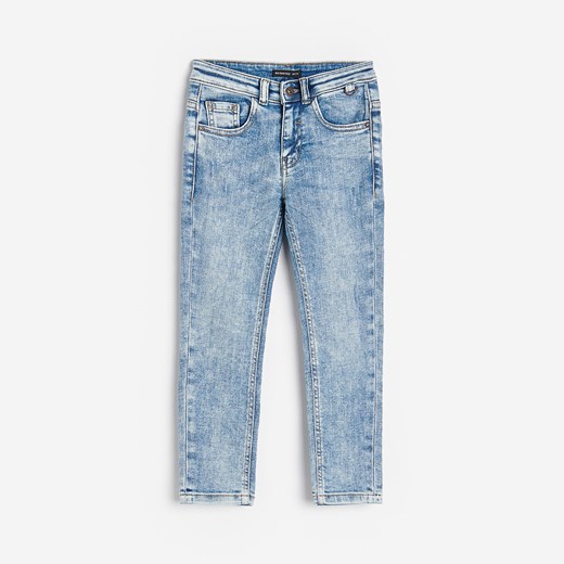 Reserved - Bawełniane jeansy regular - Niebieski Reserved 110 Reserved wyprzedaż