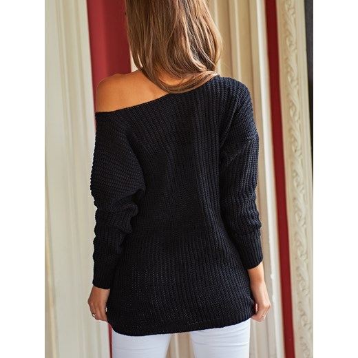 Damski sweter czarny 6841C Escoli Escoli
