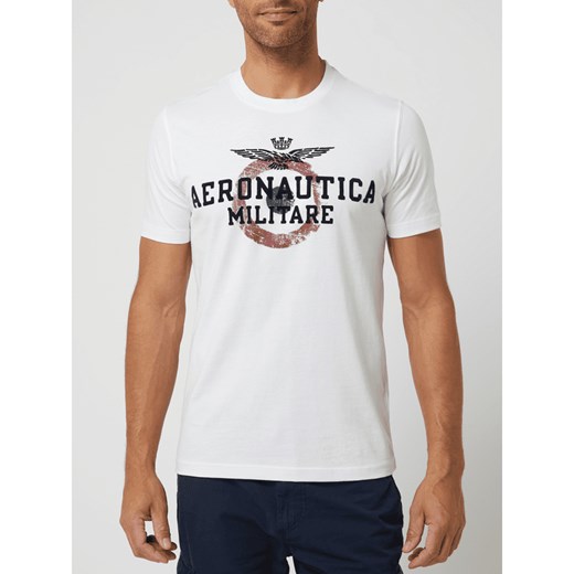 T-shirt z nadrukiem Aeronautica Militare L Peek&Cloppenburg 