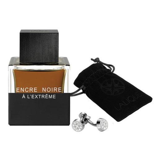Lalique Encre Noire A L'Extreme pour Homme zestaw - woda perfumowana  50 ml + spinki do mankietów Lalique Perfumy.pl