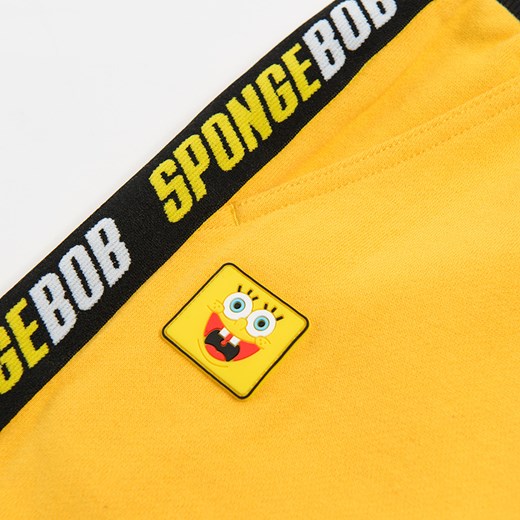 Cool Club, Spodnie dresowe chłopięce, żółte, SpongeBob Cool Club 128 smyk