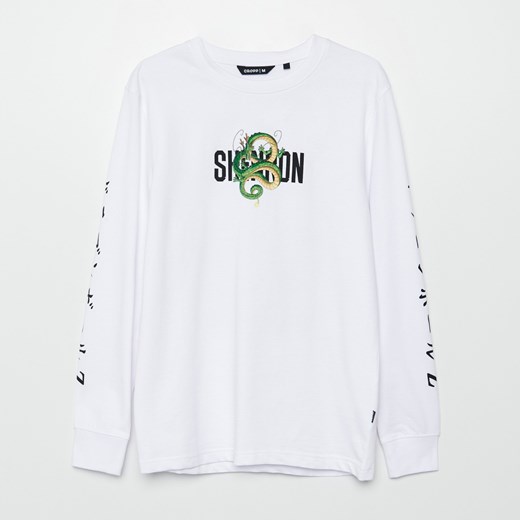 Cropp - Koszulka longsleeve Dragon Ball - Biały Cropp XS wyprzedaż Cropp