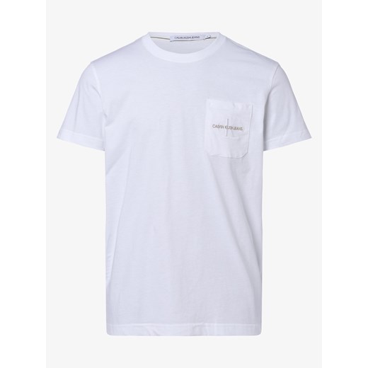 Calvin Klein Jeans - T-shirt męski, biały L vangraaf