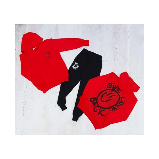Komplet BUŹKA czerwony Petit Boutique - Moda Dziecięca 170/176 Petit Boutique - Moda Dziecięca