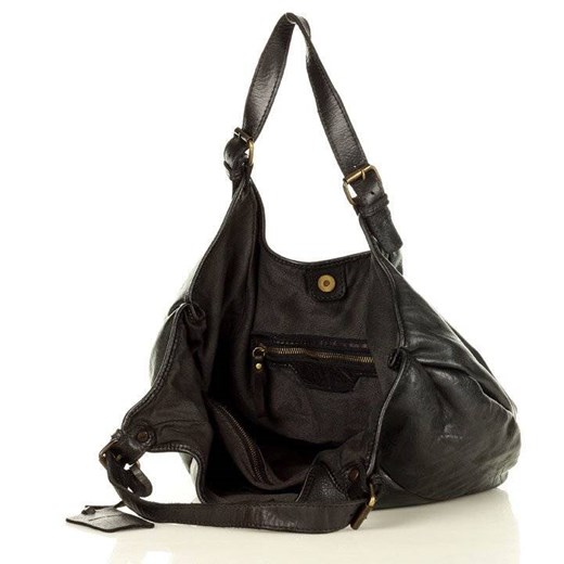 Shopper bag Merg lakierowana na ramię duża elegancka 