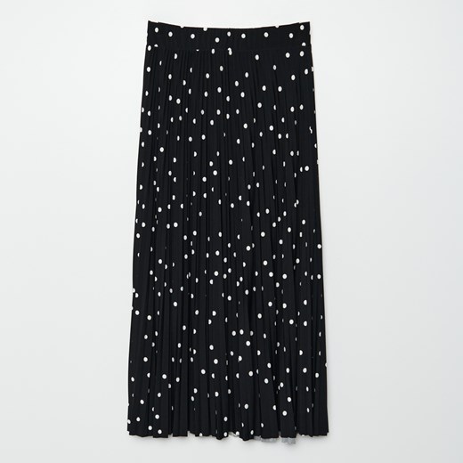 Cropp - Plisowana spódnica - Czarny Cropp XS Cropp promocyjna cena