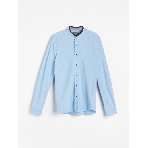 Reserved - Koszula ze stójką - Niebieski Reserved XXL Reserved promocyjna cena