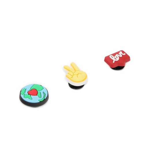 Ozdoba do butów Crocs Peace And Love 3-Pack 10007841 Crocs One size ccc.eu