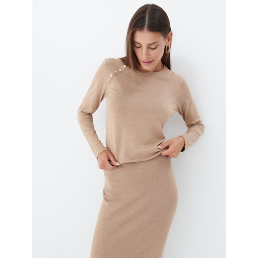 Sweter damski Mohito z okrągłym dekoltem 