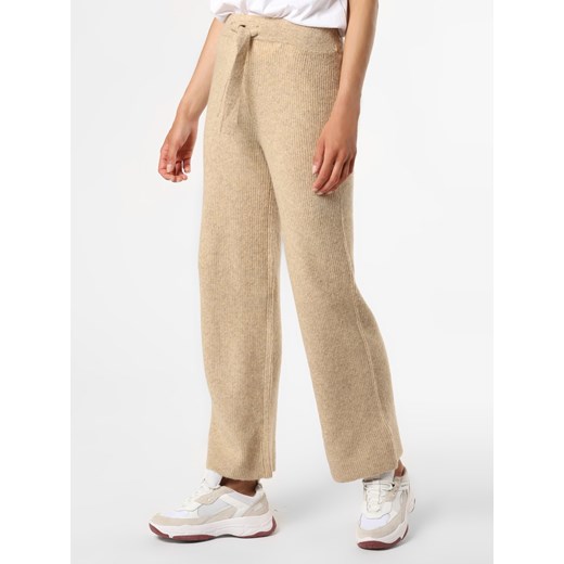 Noisy May Spodnie Kobiety dzianina grubo tkana beżowy marmurkowy ze sklepu vangraaf w kategorii Spodnie damskie - zdjęcie 119015426