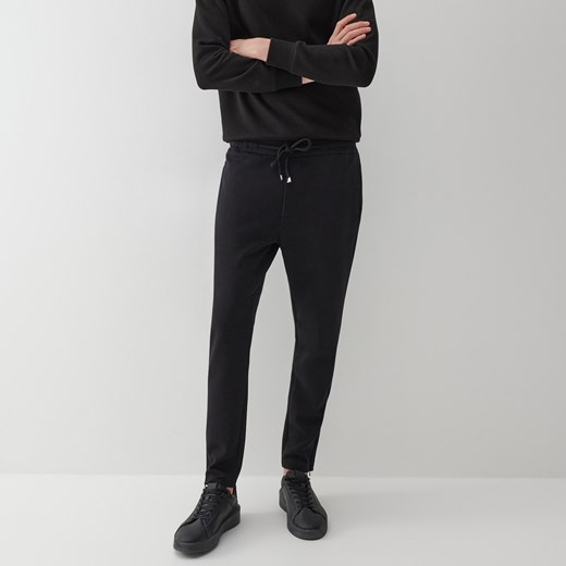 Reserved - Dzianinowe spodnie basic - Czarny Reserved S wyprzedaż Reserved