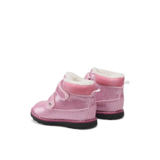 Buty zimowe dziecięce różowe Nelli Blu na rzepy 