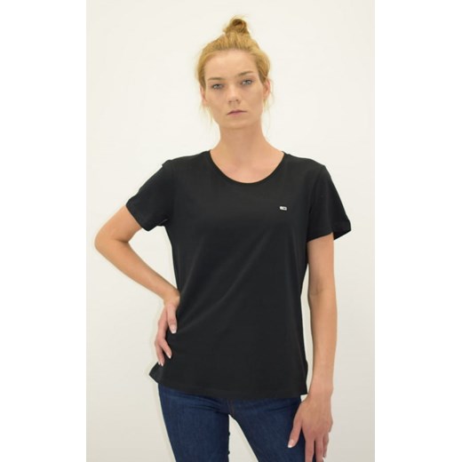 t-shirt damski tommy jeans czarny ze sklepu Royal Shop w kategorii Bluzki damskie - zdjęcie 119127055