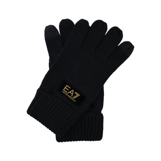 Rękawiczki Emporio Armani czarne 