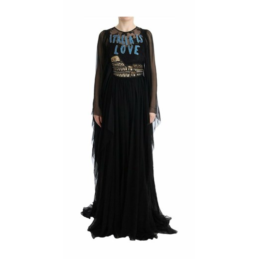 Silk ITALIA IS LOVE Sequined Dress Dolce & Gabbana XS - 40 IT okazja showroom.pl
