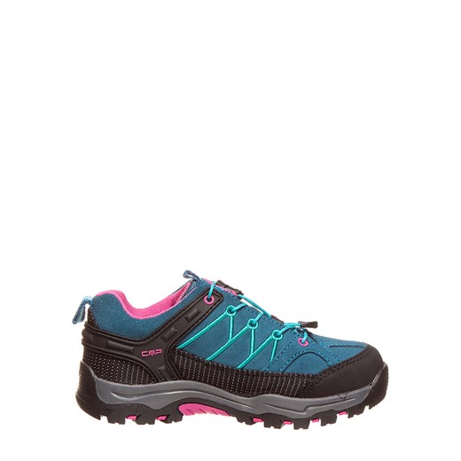 Buty trekkingowe dziecięce CMP skórzane niebieskie wiązane 