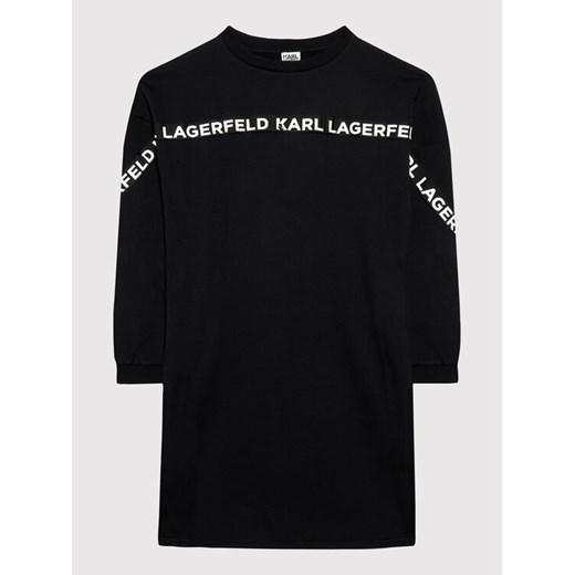 KARL LAGERFELD Sukienka codzienna Z12187 D Czarny Regular Fit Karl Lagerfeld 14Y MODIVO