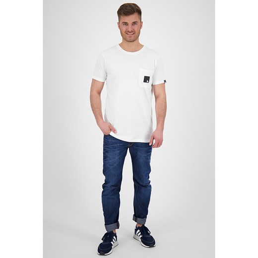 Koszulka "Logo Pocket" w kolorze białym Alife And Kickin XXL wyprzedaż Limango Polska