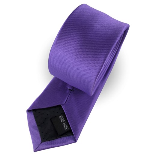 Krawat Męski Elegancki Modny Klasyczny szeroki gładki jasny fiolet wrzosowy liliowy G310 ŚWIAT KOSZUL wyprzedaż