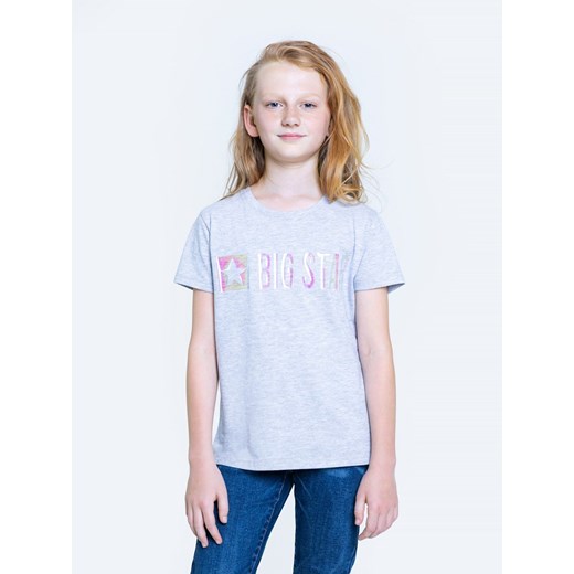 Koszulka dziewczęca z holograficznym nadrukiem Emmili 901 ze sklepu Big Star w kategorii Bluzki dziewczęce - zdjęcie 119502816