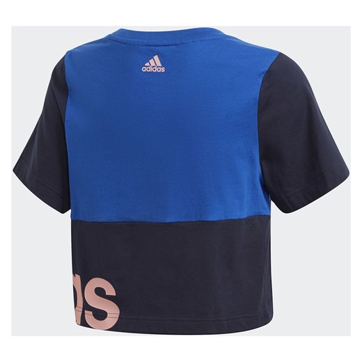 Koszulka dla dzieci adidas Linear Colorblock Tee GD6211 170 promocyjna cena INTERSPORT