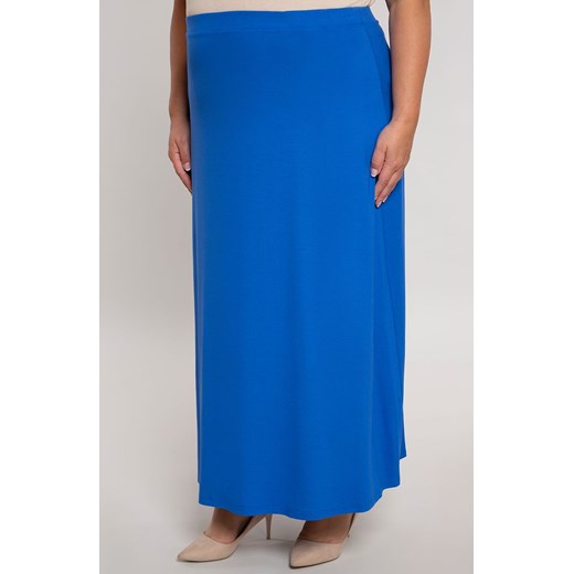  Ekskluzywny Spódnica z wiskozy bez wzorów niebieski długie spódnice UIPXQ