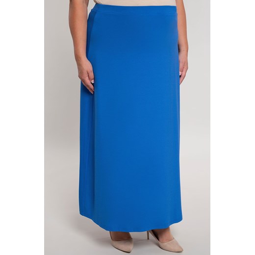  Ekskluzywny Spódnica z wiskozy bez wzorów niebieski długie spódnice UIPXQ