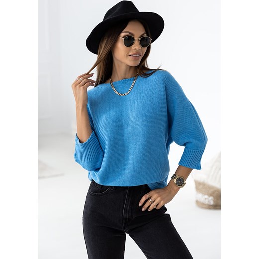 Sweter Aureja - niebieski Latika Uniwersalny Butik Latika