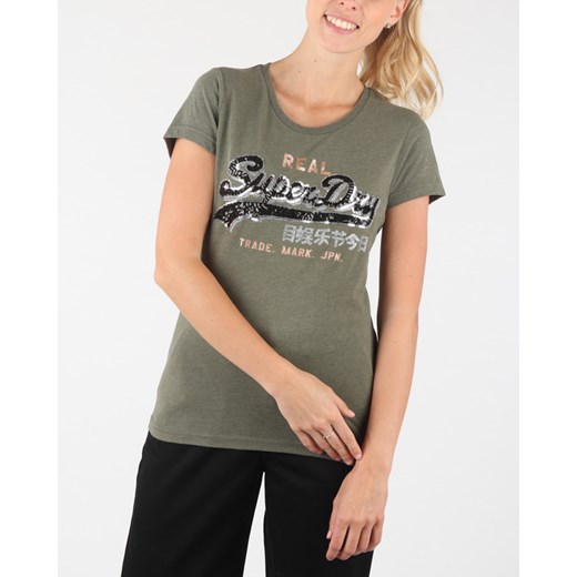 SuperDry Koszulka Zielony Superdry XS wyprzedaż BIBLOO