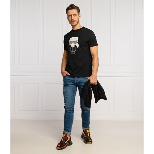 T-shirt męski Karl Lagerfeld w stylu młodzieżowym z krótkimi rękawami 