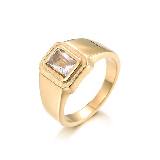 Pierścionek kryształ, złoty S4V70456(rozmiar8) Vezzi Vezzi okazyjna cena