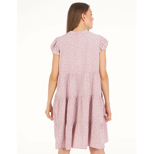 UNISONO Sukienka w delikatne kwiaty - 184-8661 ROSA Unisono L okazyjna cena Unisono