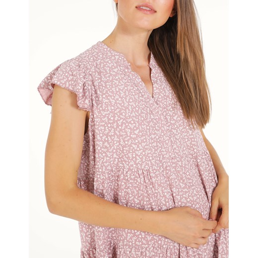 UNISONO Sukienka w delikatne kwiaty - 184-8661 ROSA Unisono L promocja Unisono