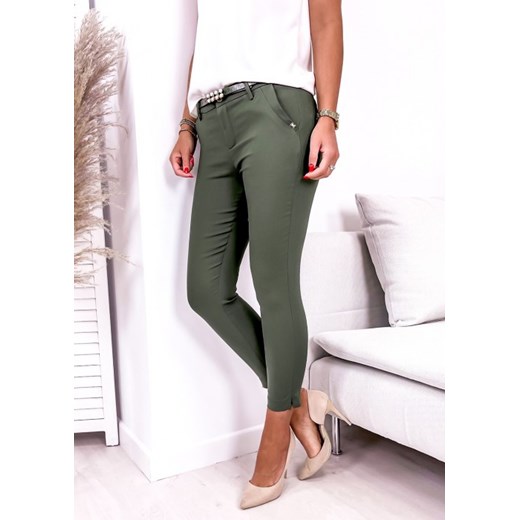  Gorąco Niesamowite Spodnie damskie Ubra zielony spodnie khaki damskie RHKUA