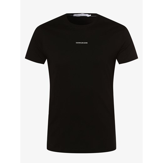 Calvin Klein Jeans - T-shirt męski – duże rozmiary, czarny 5XL vangraaf