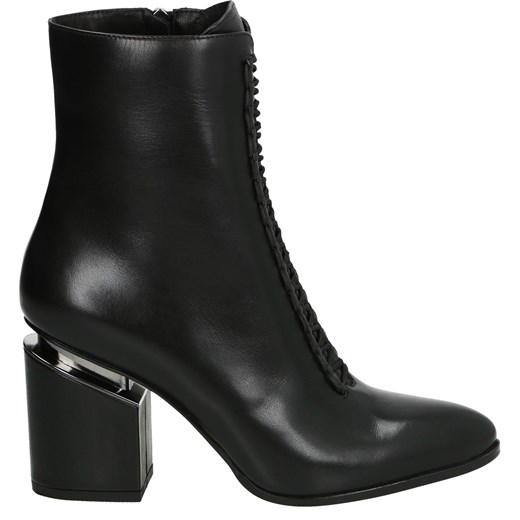 VENEZIA Skórzane botki - 065719478 BLACK Venezia 39 wyprzedaż Venezia