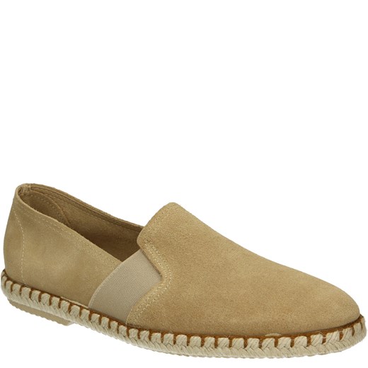 VENEZIA Beżowe espadryle męskie - 1055 SER AREN Venezia 43 promocja Venezia