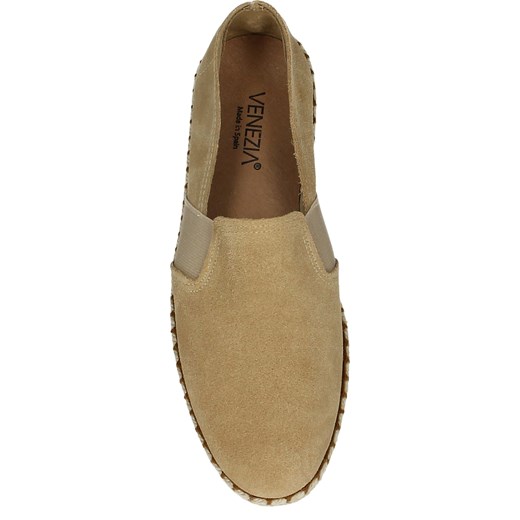 VENEZIA Beżowe espadryle męskie - 1055 SER AREN Venezia 42 okazja Venezia