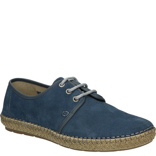 Espadryle męskie Venezia zamszowe sznurowane letnie