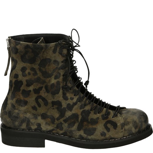 VENEZIA Botki z motywem w panterę - 4359 NAIRO KAKI Venezia 36 okazyjna cena Venezia
