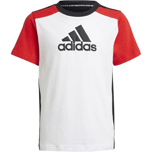 T-shirt chłopięce biały Adidas na lato