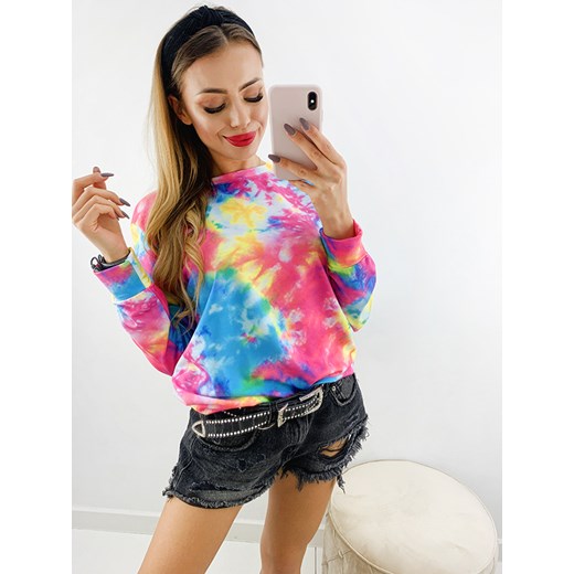 Bluza Osalia niebiesko-różowa Novvi.pl one size okazyjna cena Novvi