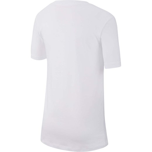 Dziecięca Koszulka _NIKE B NSW TEE JDI SWOOSH WHITE/UNIVERSITY RED AR5249-100 _nike L wyprzedaż sklepmartes.pl