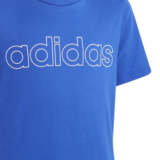 Dziecięca Koszulka ADIDAS B LIN T ROYBLU/WHITE GN4011 176 sklepmartes.pl wyprzedaż