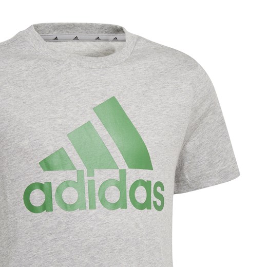 Dziecięca Koszulka ADIDAS B BL T MGREYH/GREEN GN4021 164 wyprzedaż sklepmartes.pl