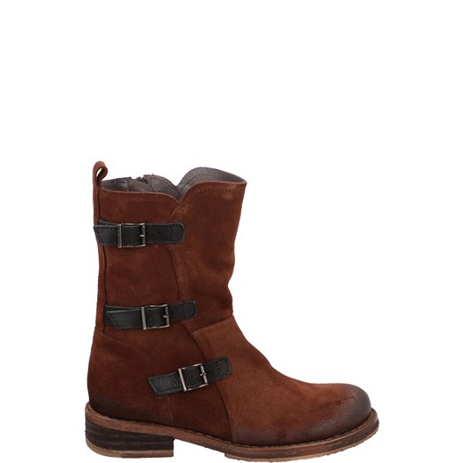 VENEZIA Zamszowe botki - C876 BROWN-BLACK Venezia 40 Venezia