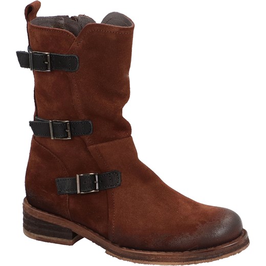 VENEZIA Zamszowe botki - C876 BROWN-BLACK Venezia 40 Venezia