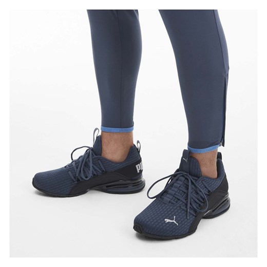 Męskie Buty casual PUMA AXELION BLOCK DARK DENIM-PUMA BLACK 19314803 Puma 46 okazyjna cena sklepmartes.pl