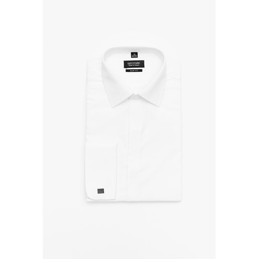 KOSZULA SAVERNE2 9001 SP SLIM FIT BIAŁY ze sklepu Recman w kategorii Koszule męskie - zdjęcie 120091217